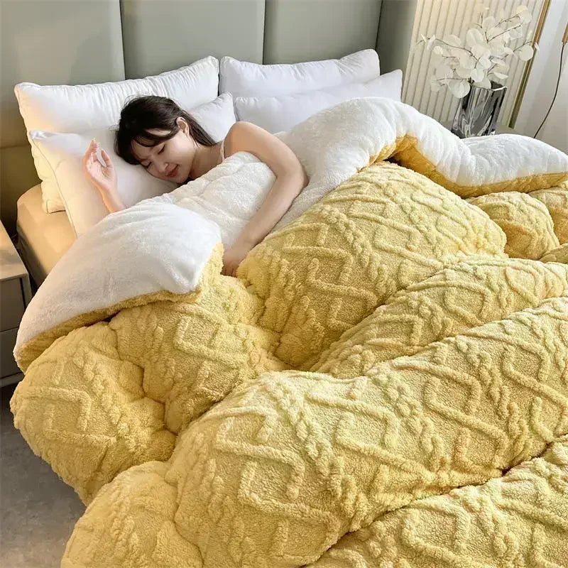 Coperta Ponderata NylaWeave in Cashmere di Agnello Ultra Calda per l’Inverno