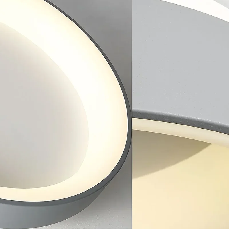 Nordische moderne runde LED-Deckenleuchte 1-flammig