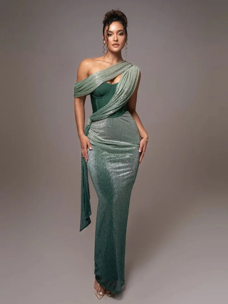 Puili | Damen Luxuriöses Statement Kleid