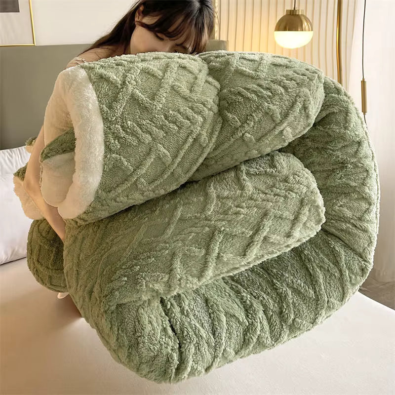 Coperta Ponderata NylaWeave in Cashmere di Agnello Ultra Calda per l’Inverno