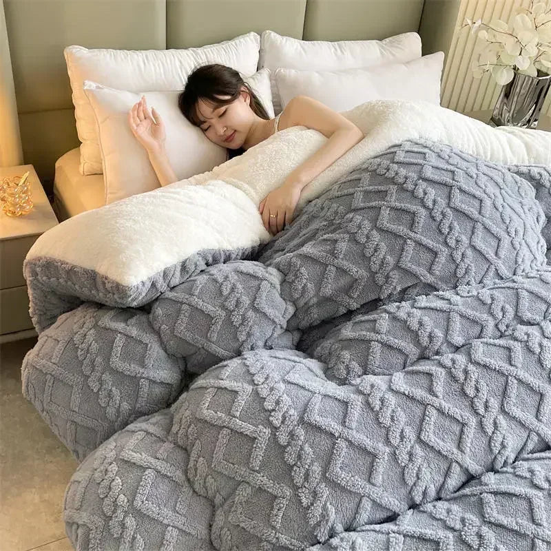 Coperta Ponderata NylaWeave in Cashmere di Agnello Ultra Calda per l’Inverno