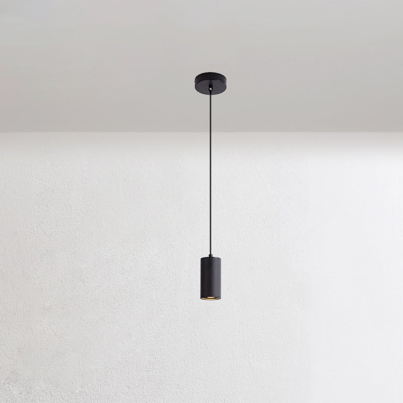 Lámpara colgante nórdica minimalista de columna de hierro 1 luz