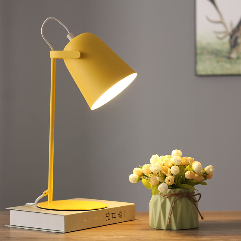 Nordische Metall Kegel Tischlampe LED 1-flammig