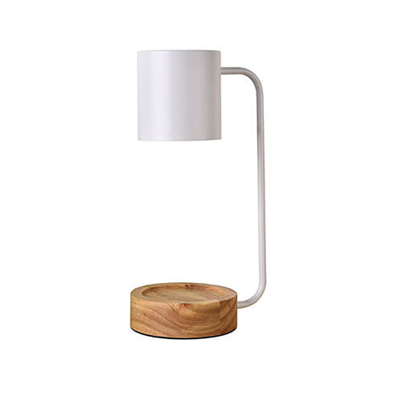 Japanische Holz 1-flammige dimmbare Wachsschmelz Tischlampe