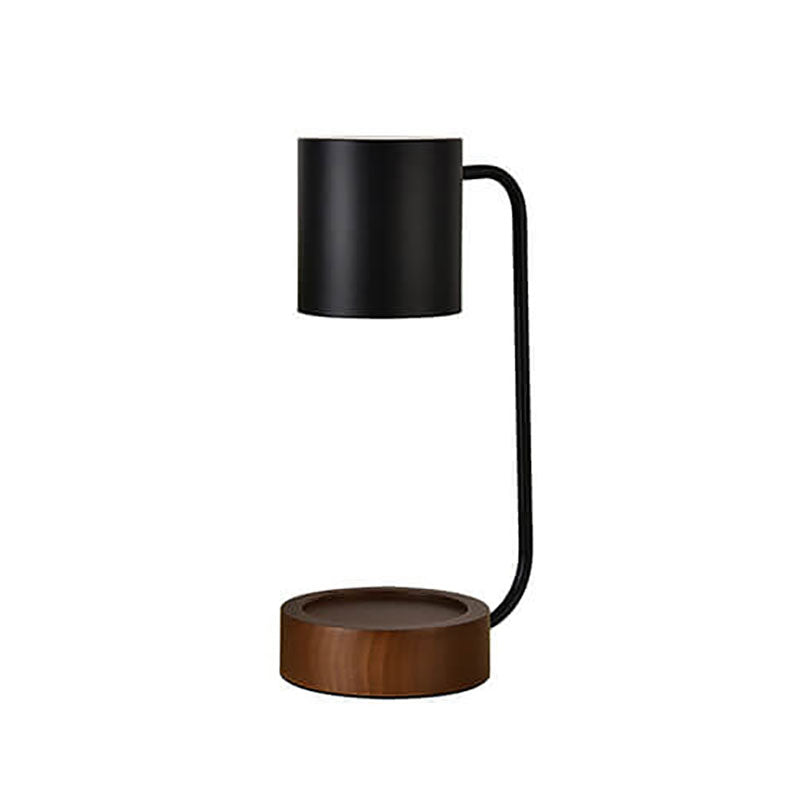 Japanische Holz 1-flammige dimmbare Wachsschmelz Tischlampe
