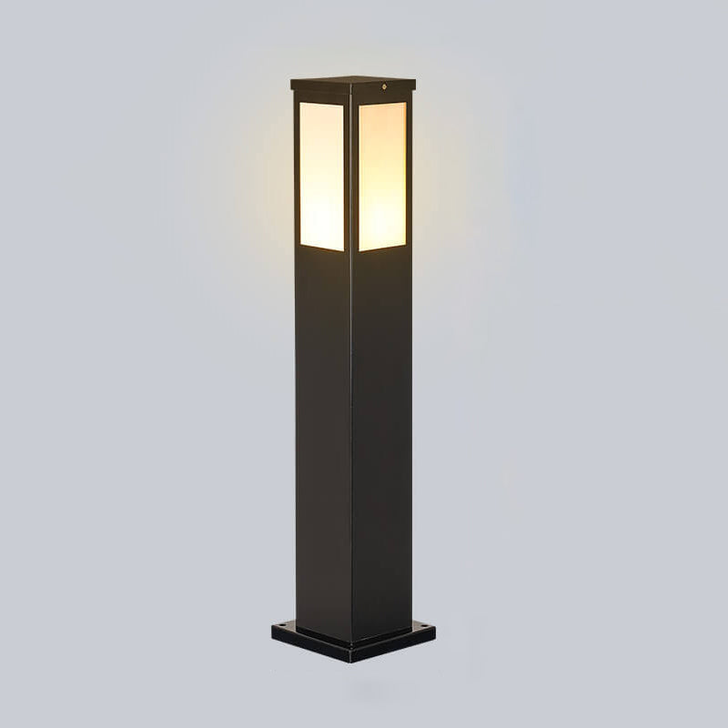 Lampada solare moderna quadrata a LED per esterni, 1-Luce