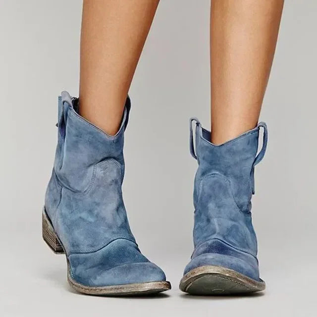Jianna | Stivali alla caviglia da cowboy vintage