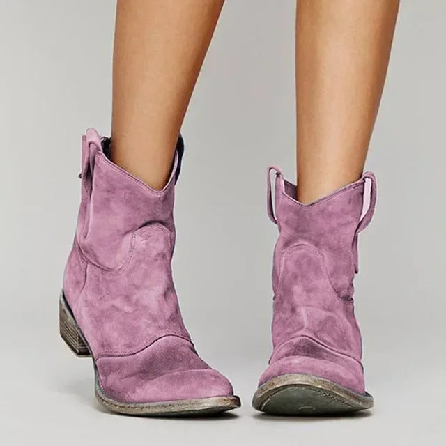 Jianna | Stivali alla caviglia da cowboy vintage