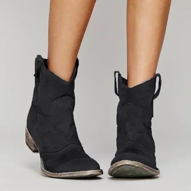 Jianna | Stivali alla caviglia da cowboy vintage