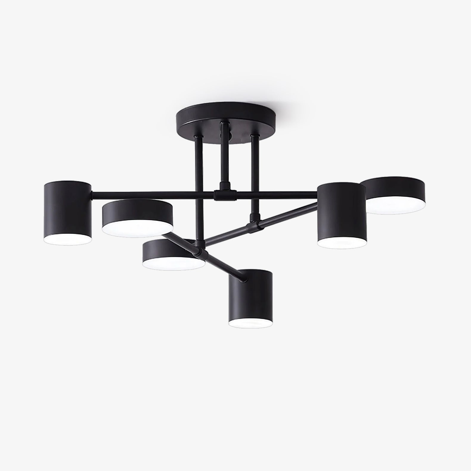 Moderne messing bolvormige LED Sputnik plafondlamp 6-licht