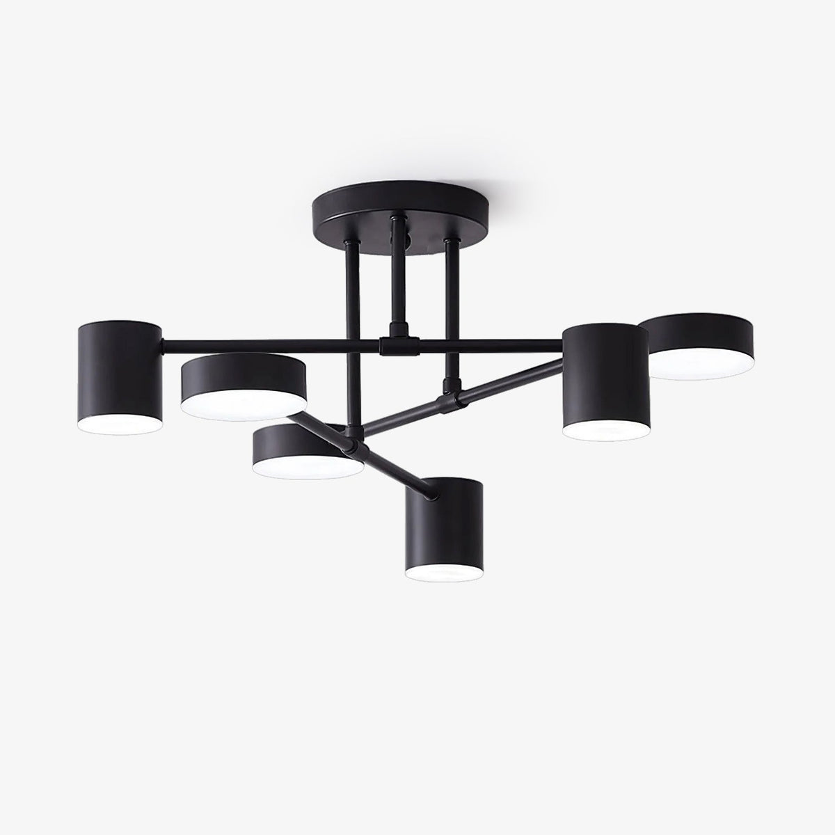 Moderner Messing-Globus-LED-Sputnik-Deckenleuchte 6-Flammig