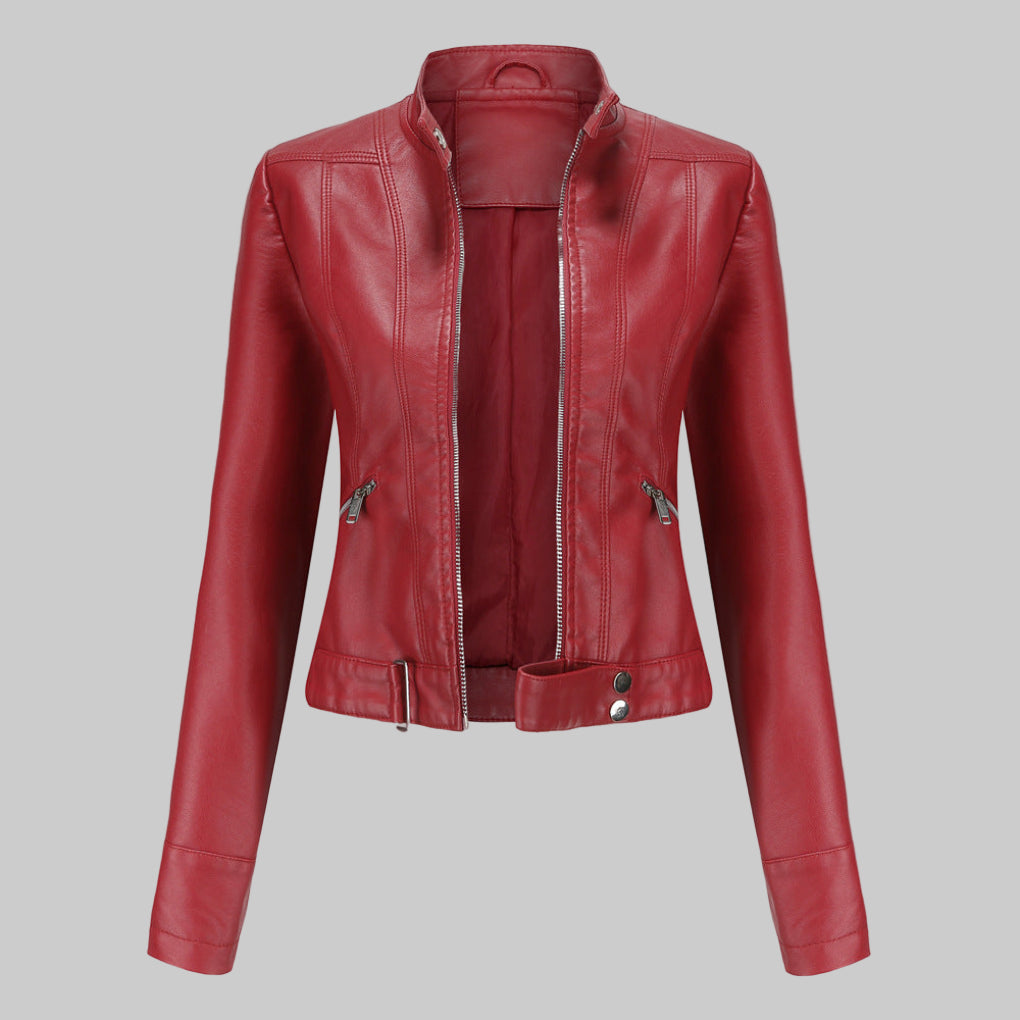 Women’s Leather Jacket – Elegant Outerwear Statement