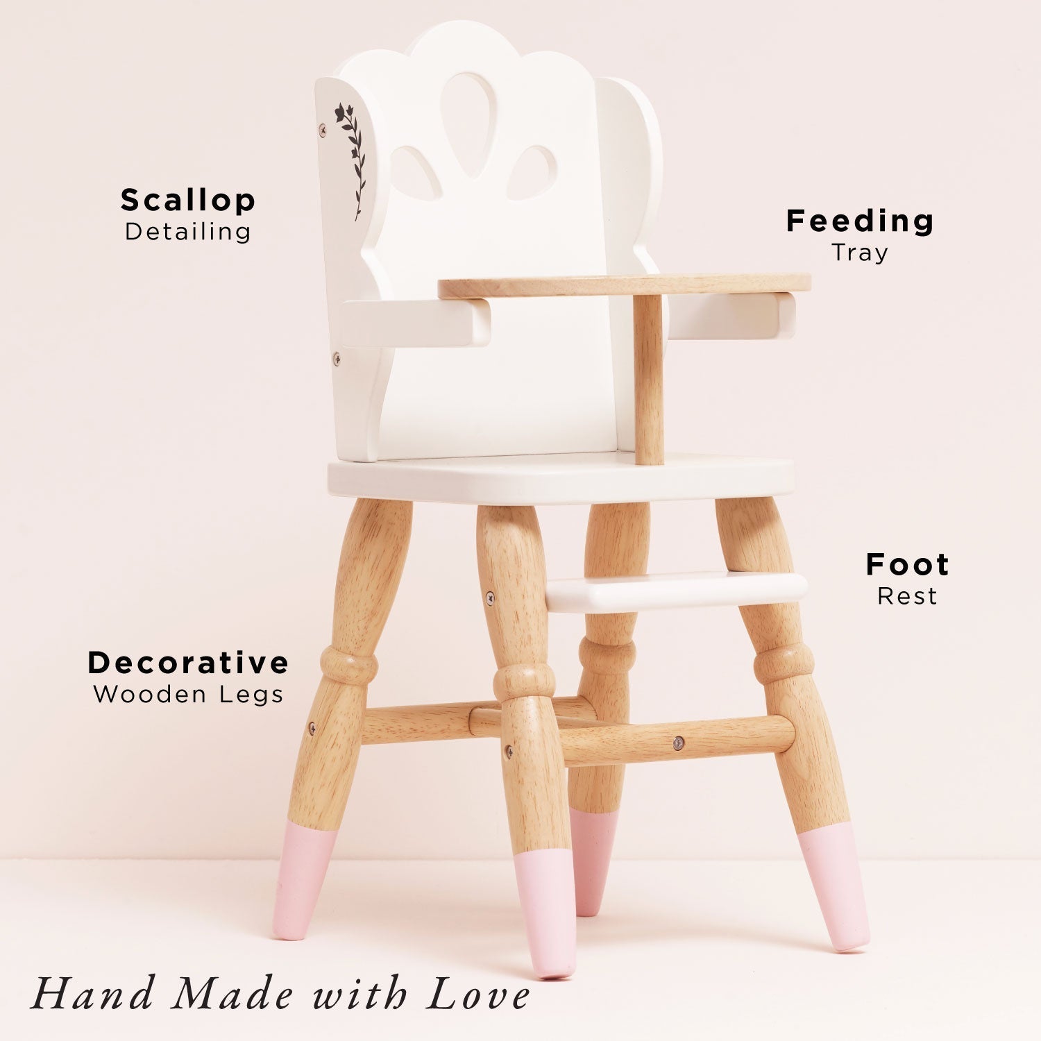 Dolls Wooden High Chair