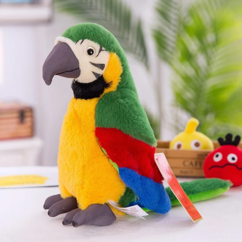 Juguete loro parlante para niños, peluche interactivo educativo que repite