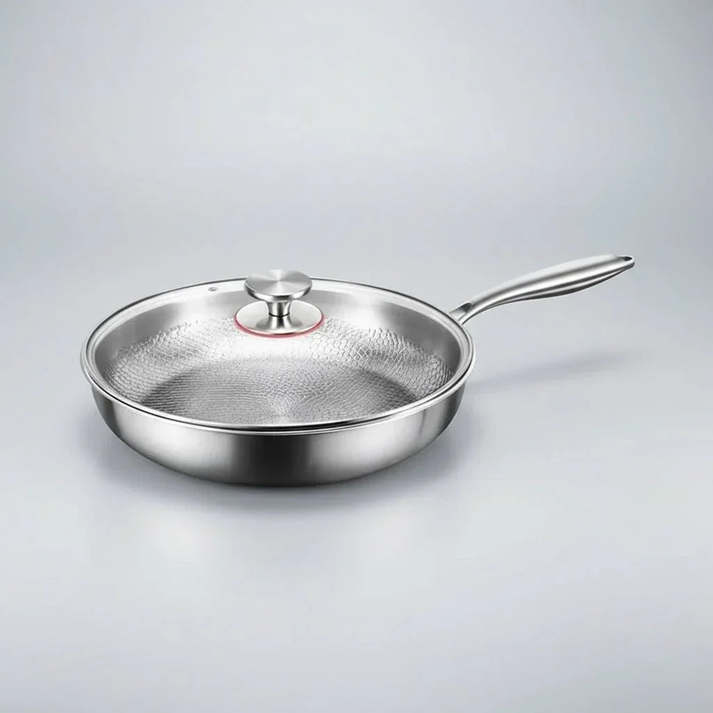 CHEFTRIUM – titanium gehamerde antiaanbakpan voor inductiekookplaten en dagelijks koken