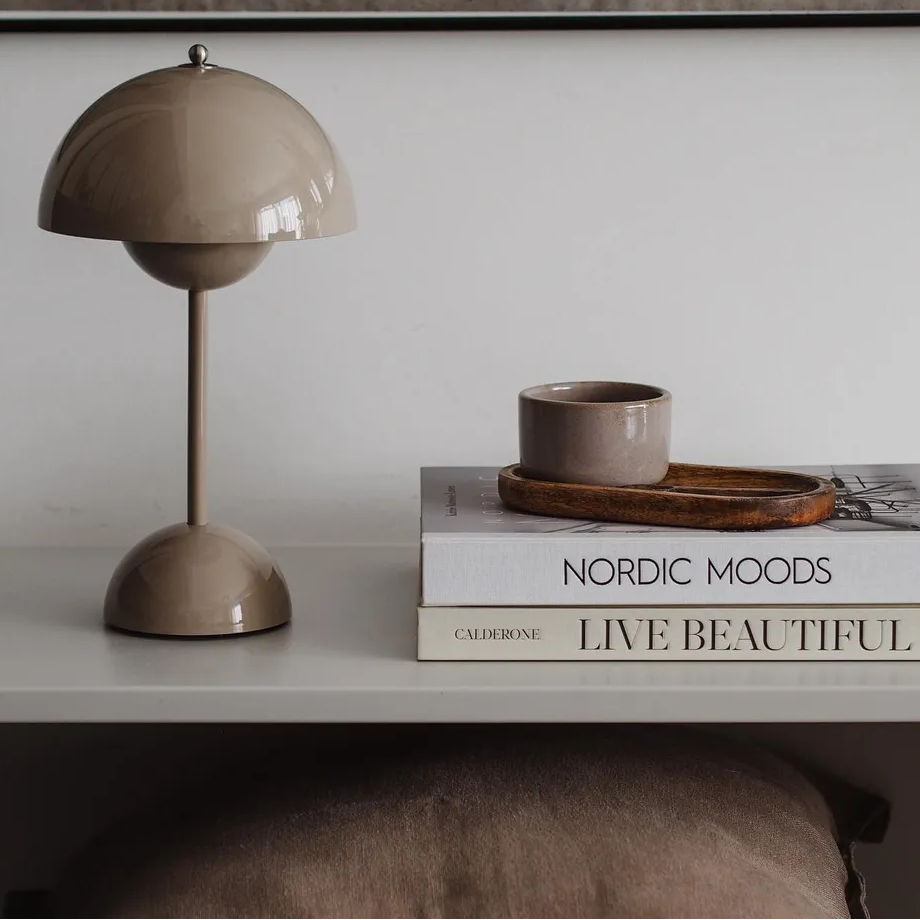 Lampada da tavolo LED moderna wireless a cupola 1 luce