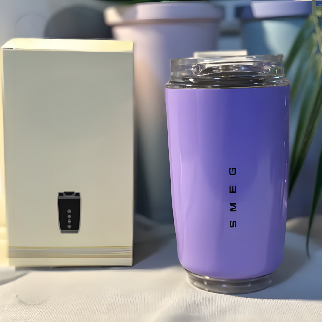 Puili | LuxeTherm Eleganter Thermobecher aus Edelstahl – Isolierter Mehrwegbecher für heiße & kalte Getränke