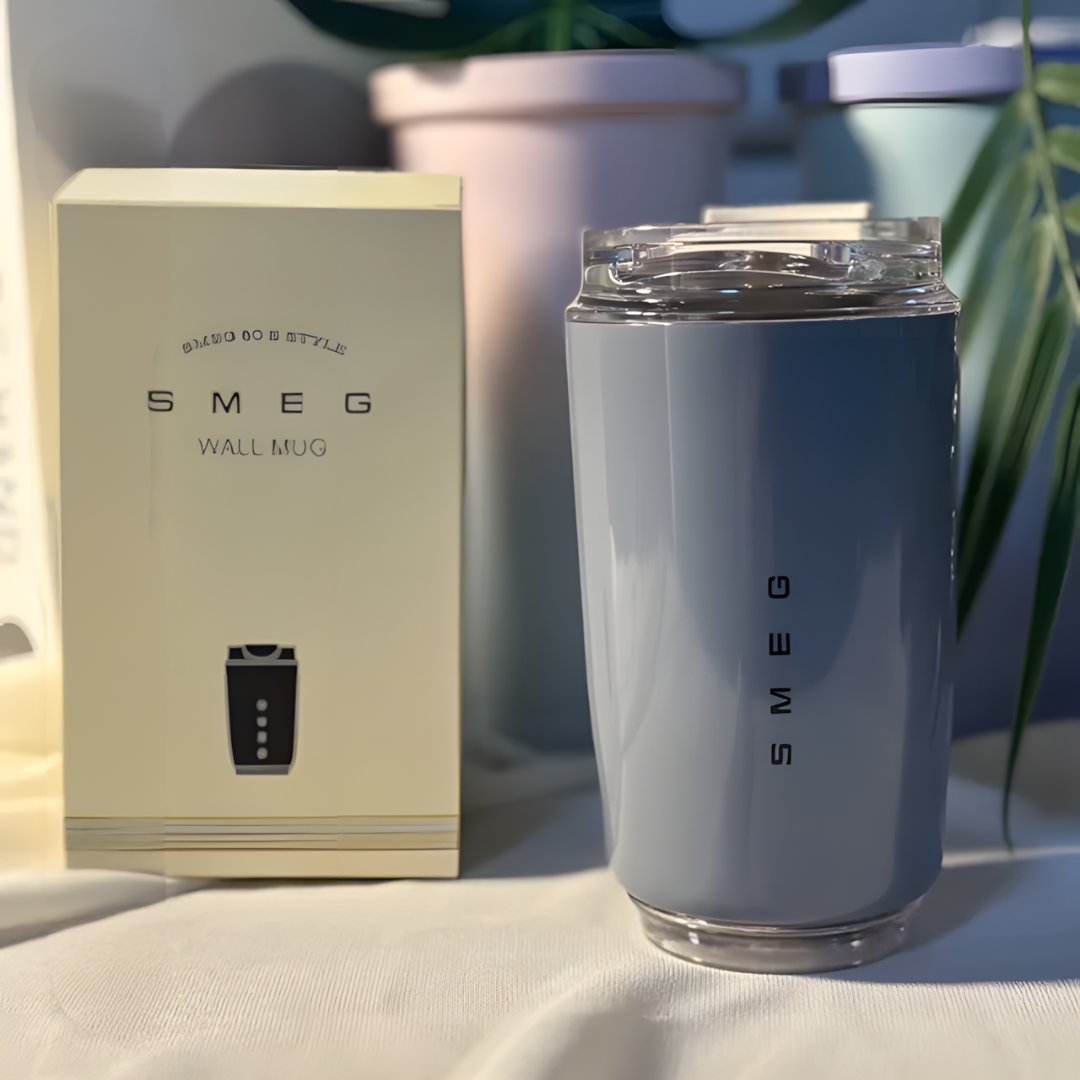 Puili | LuxeTherm Eleganter Thermobecher aus Edelstahl – Isolierter Mehrwegbecher für heiße & kalte Getränke