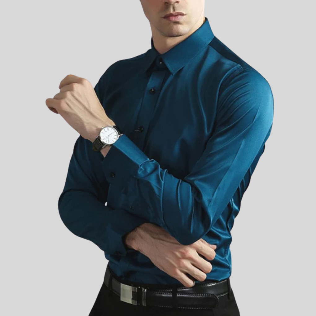 Camicia da Uomo Senza Stiro