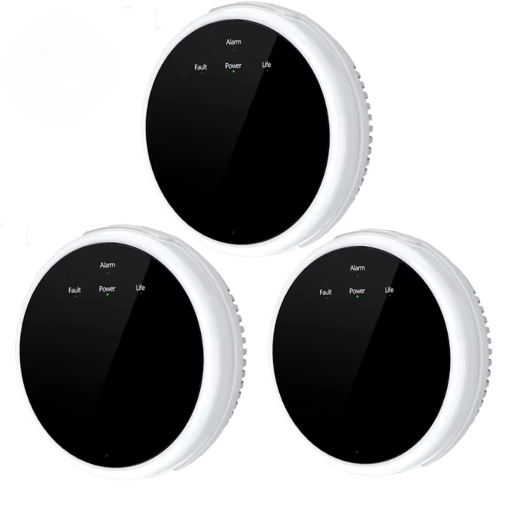 Smart gasdetektor APP-kontrol LED naturgasalarm med høj følsomhed EU-stik