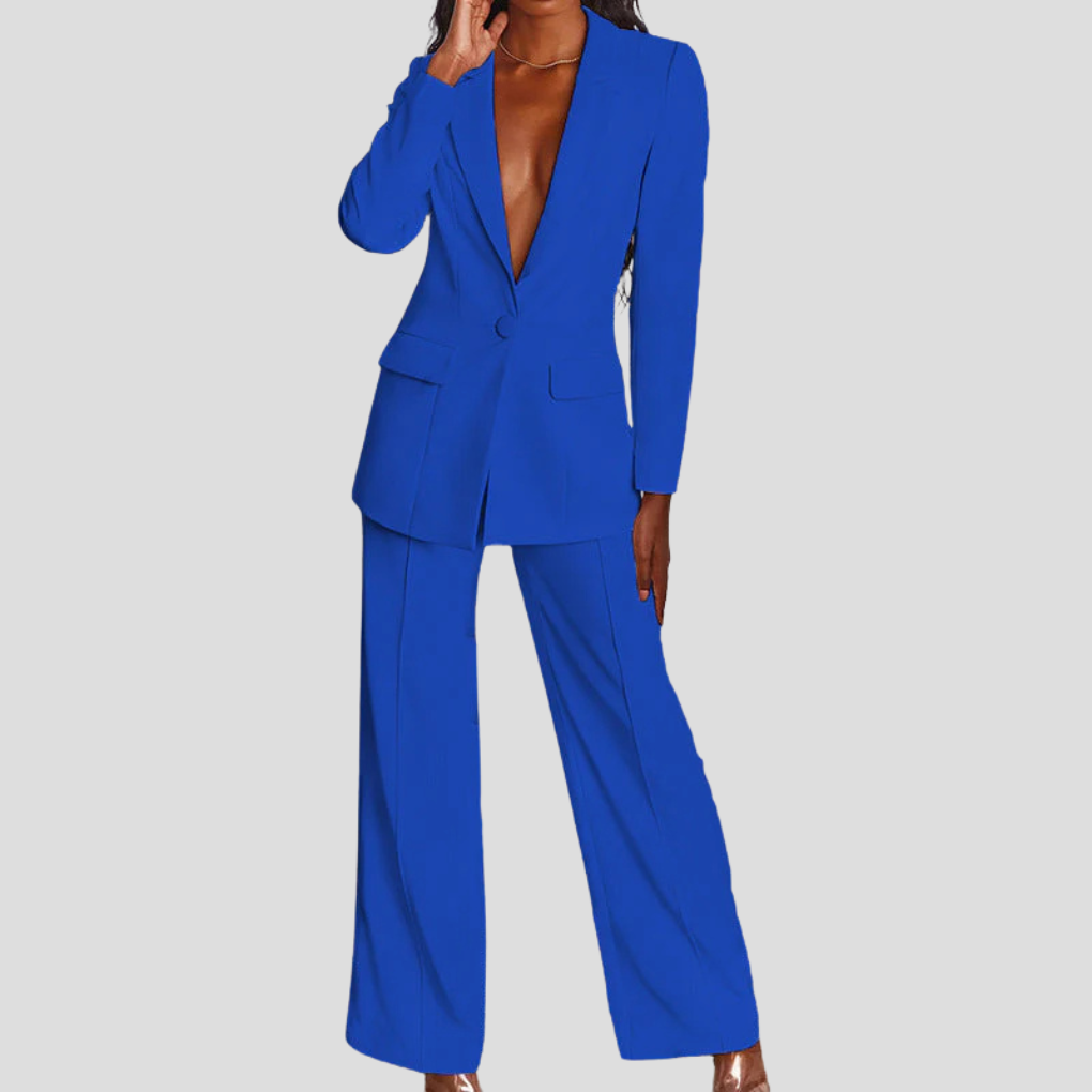 Damen Blazer- und Hosen-Set