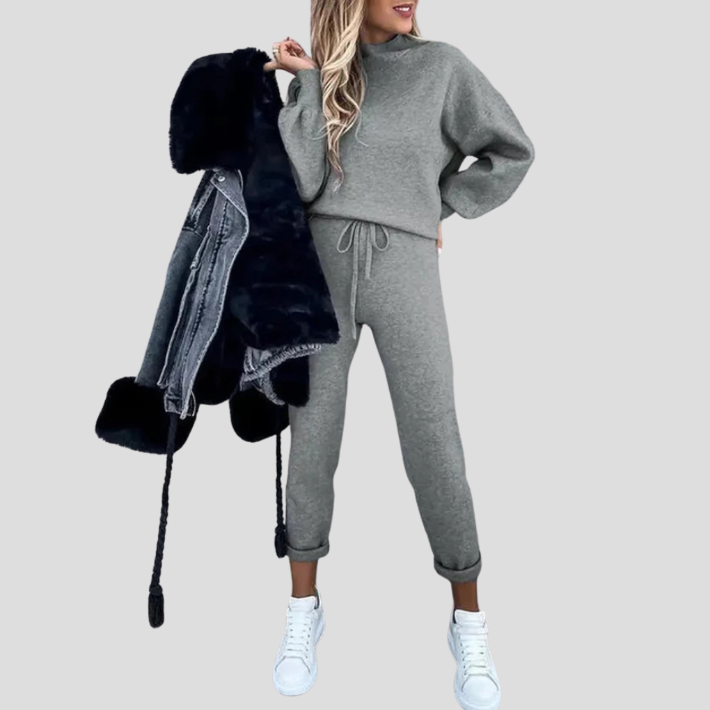 Conjunto de chándal de corte relajado para mujer