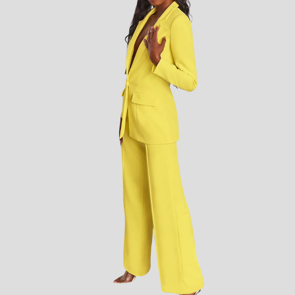 Damen Blazer- und Hosen-Set