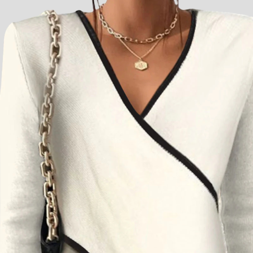 Women’s V-Neck Sweater — Refined Knit Style