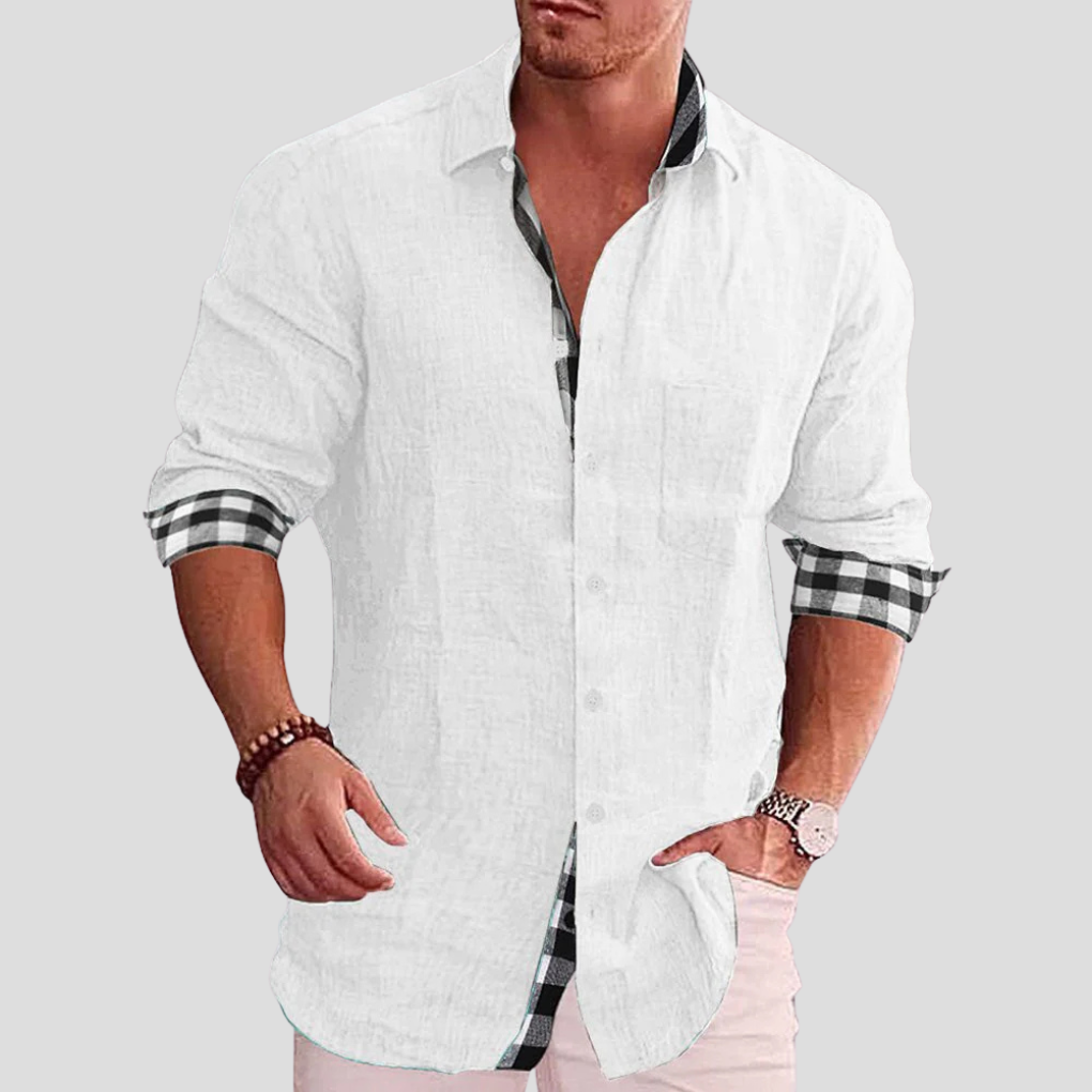 Camicia da uomo – Essenziale quotidiano con linee pulite