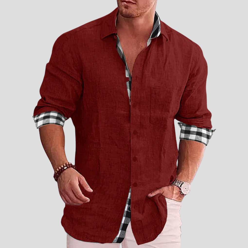 Camicia da uomo – Essenziale quotidiano con linee pulite