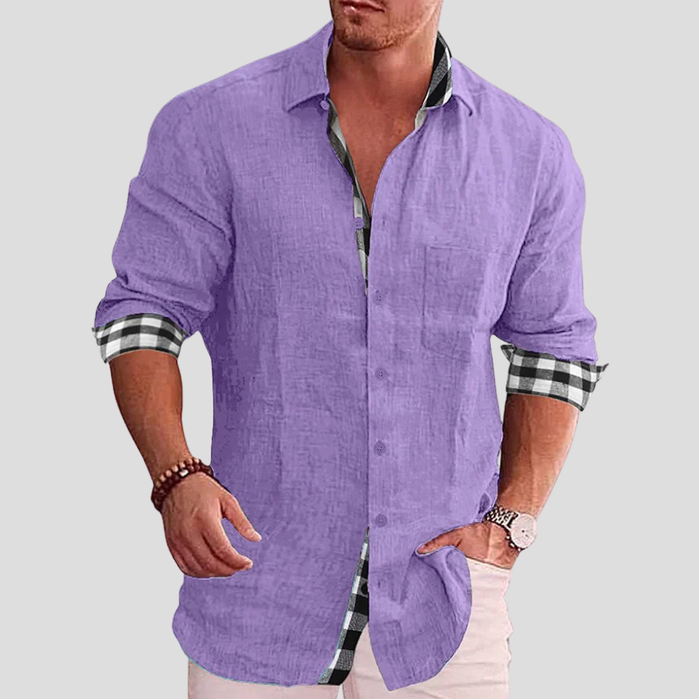 Camicia da uomo – Essenziale quotidiano con linee pulite