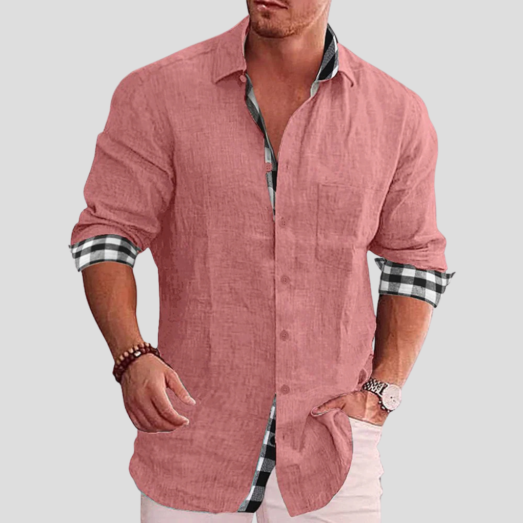 Camicia da uomo – Essenziale quotidiano con linee pulite