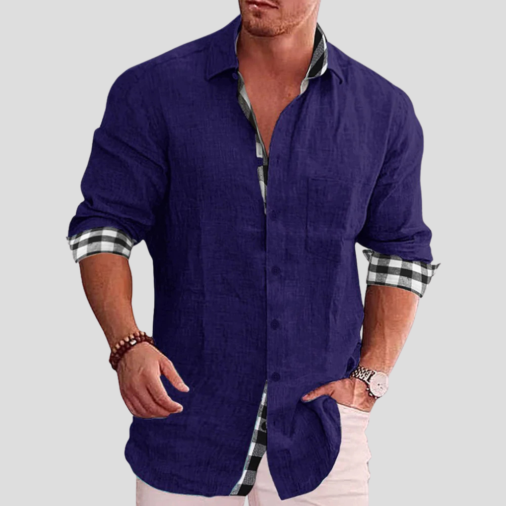 Camicia da uomo – Essenziale quotidiano con linee pulite