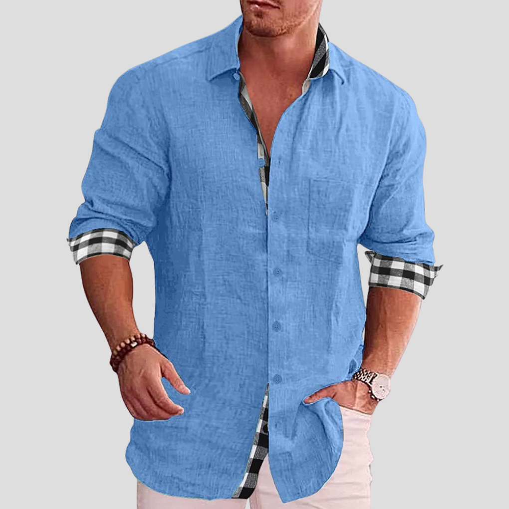 Camicia da uomo – Essenziale quotidiano con linee pulite