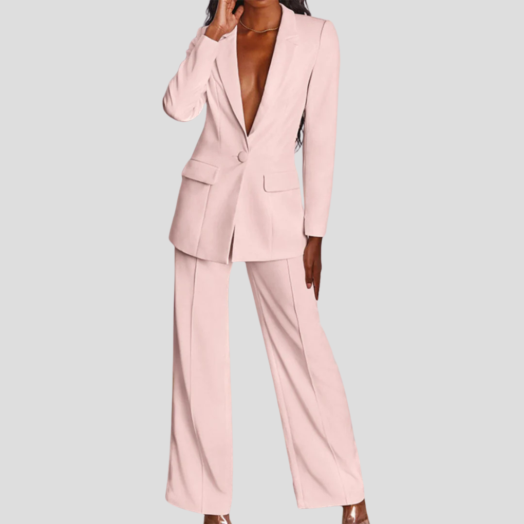 Damen Blazer- und Hosen-Set