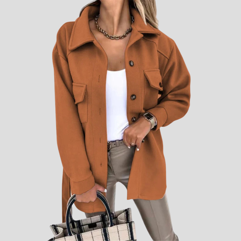 Dames oversized jakke — afslappet lag med alsidig pasform