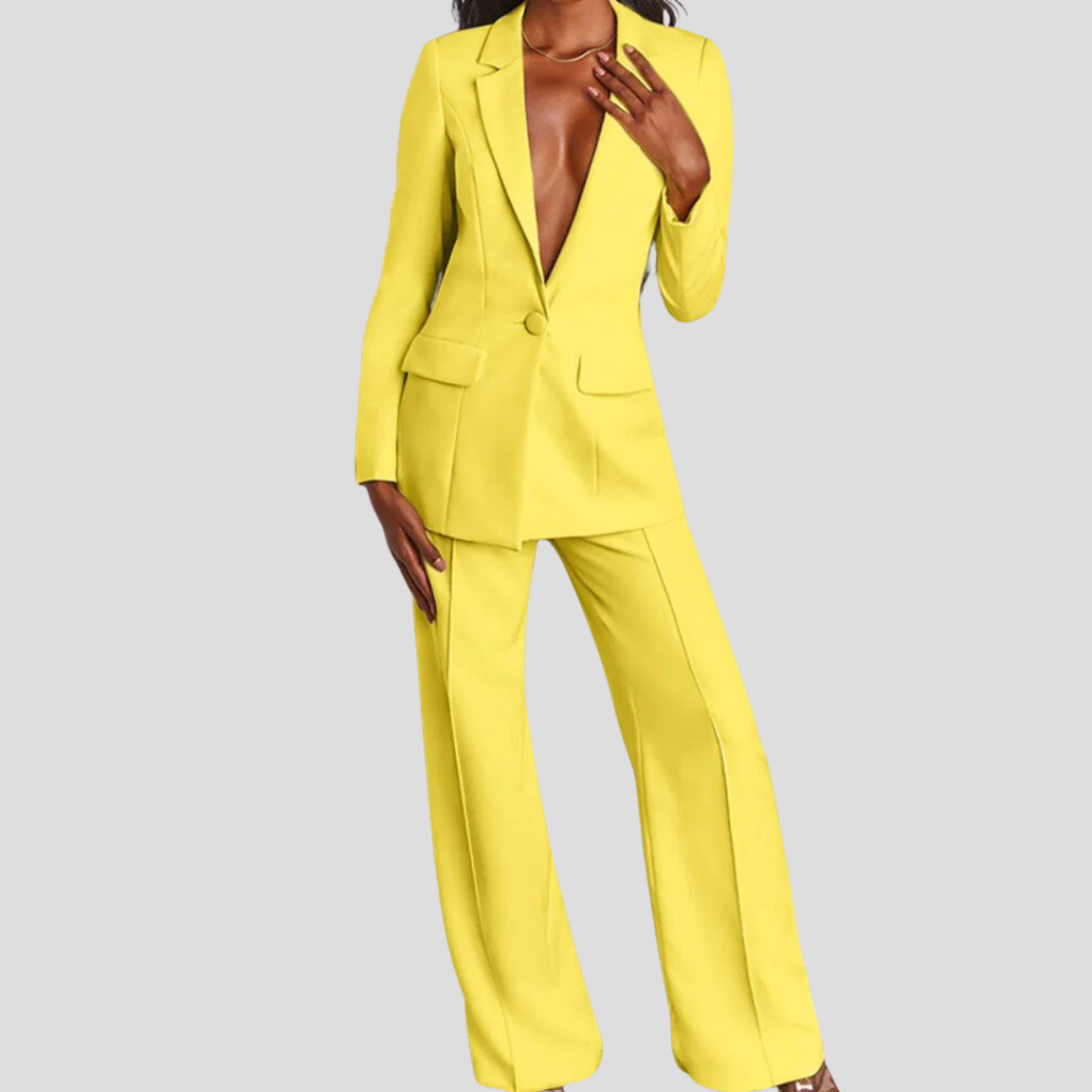 Damen Blazer- und Hosen-Set
