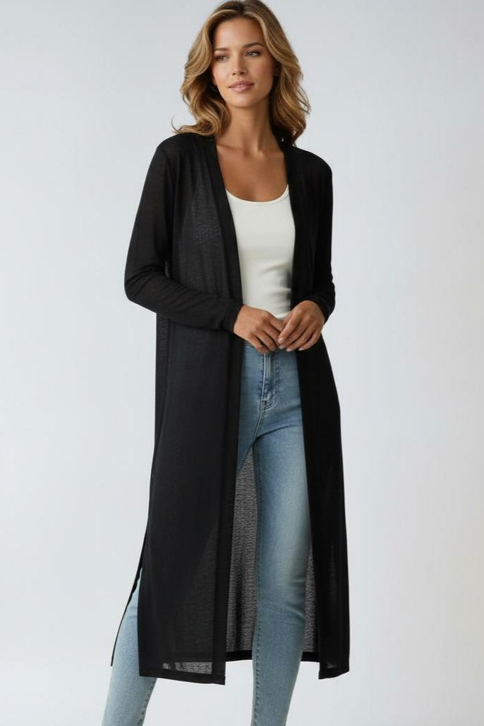 LIGHTWEIGHT LONG CARDIGAN – Gentle KNIT