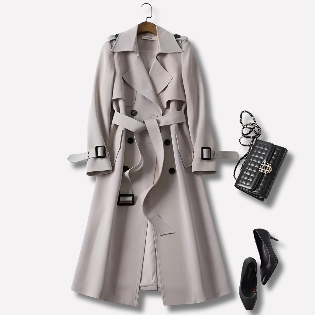 Vintage Trendy Trench Coat for Women Timeless Edge with Elegant Appeal