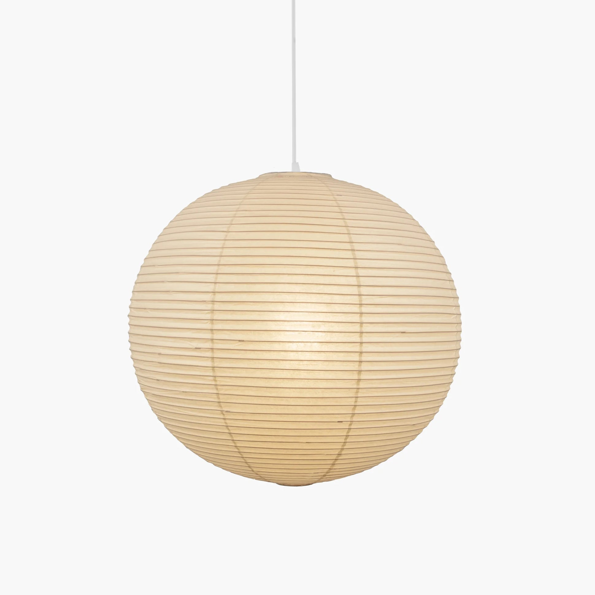 Lámpara colgante japonesa de globo de papel washi 1 luz