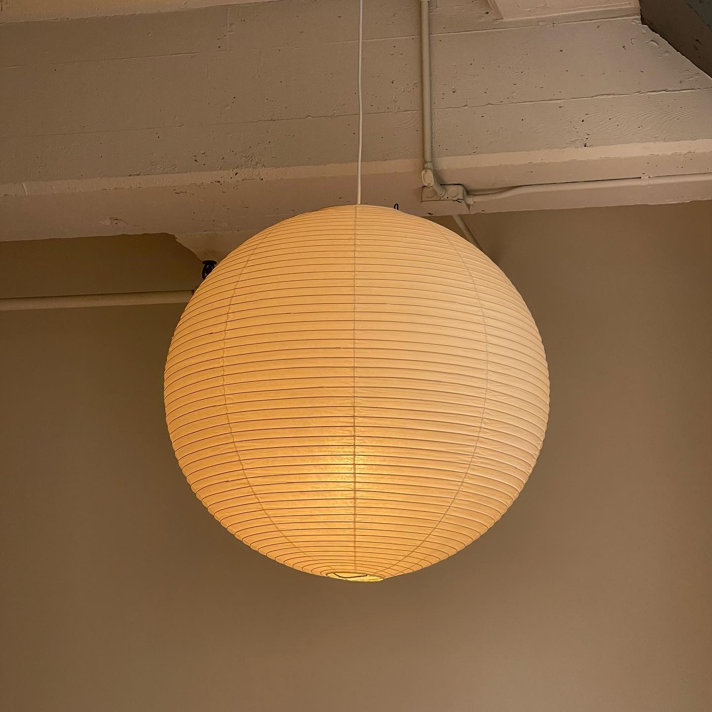 Lámpara colgante japonesa de globo de papel washi 1 luz
