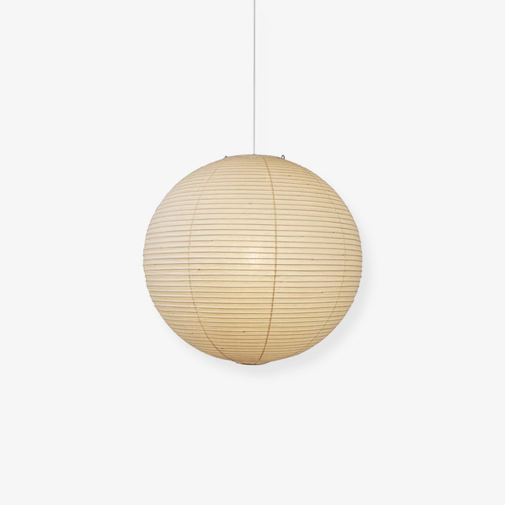 Lámpara colgante japonesa de globo de papel washi 1 luz
