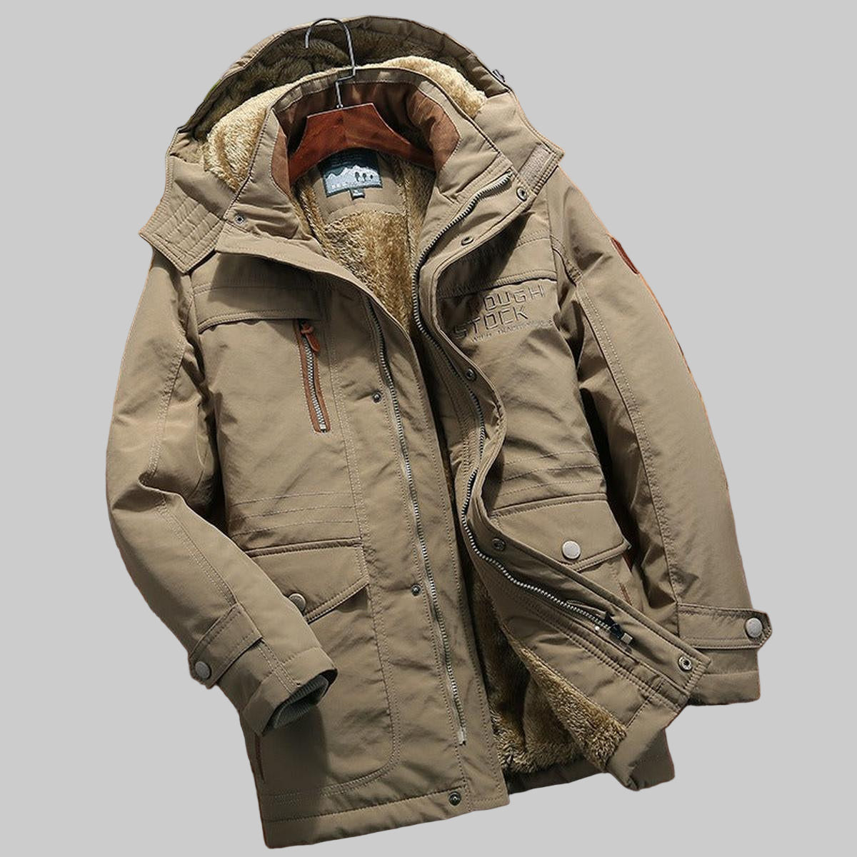 Giacca imbottita da uomo con cappuccio