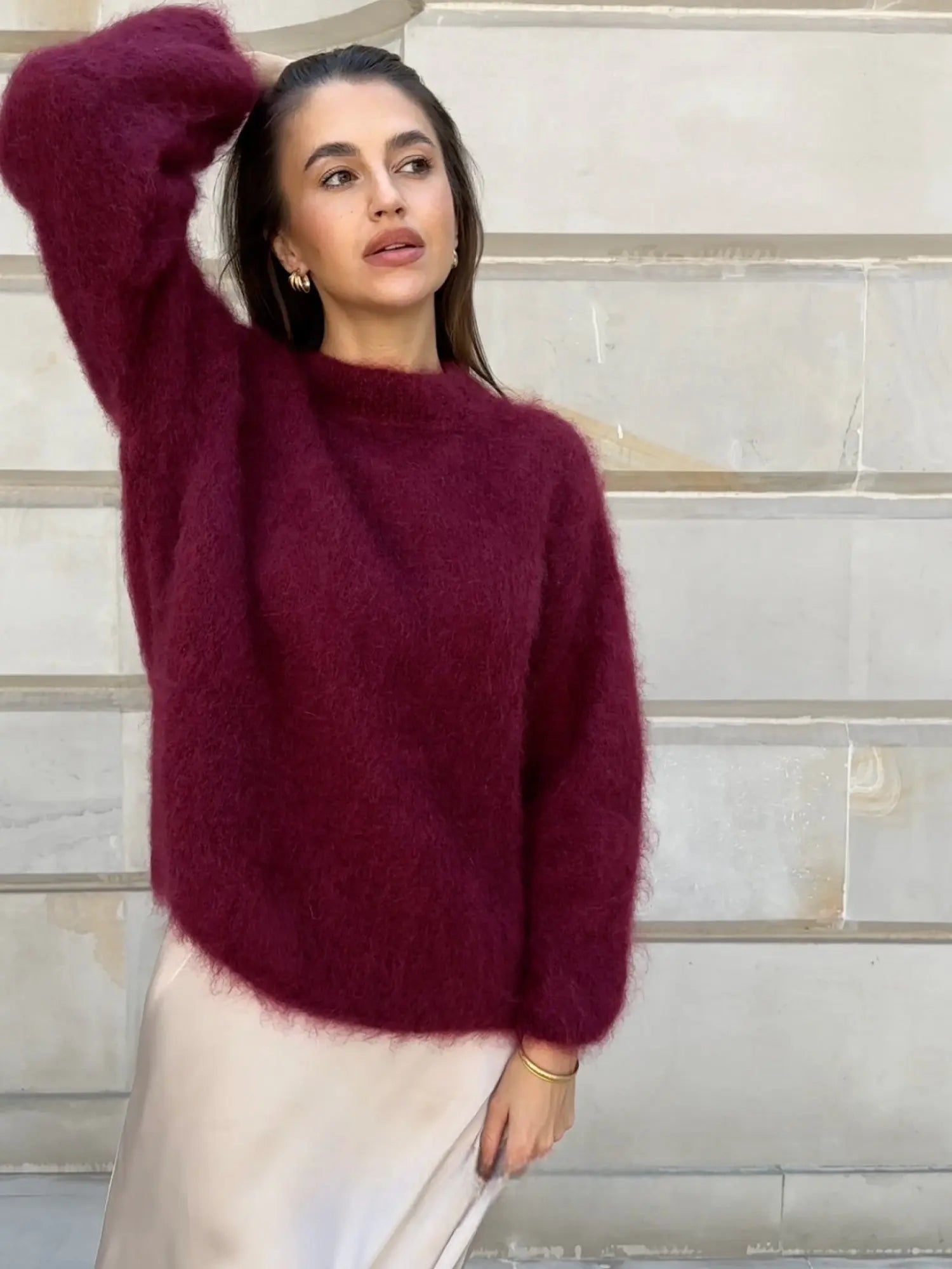 WOMEN’S WINTER SWEATER | COZY MINIMALIST PULLOVER