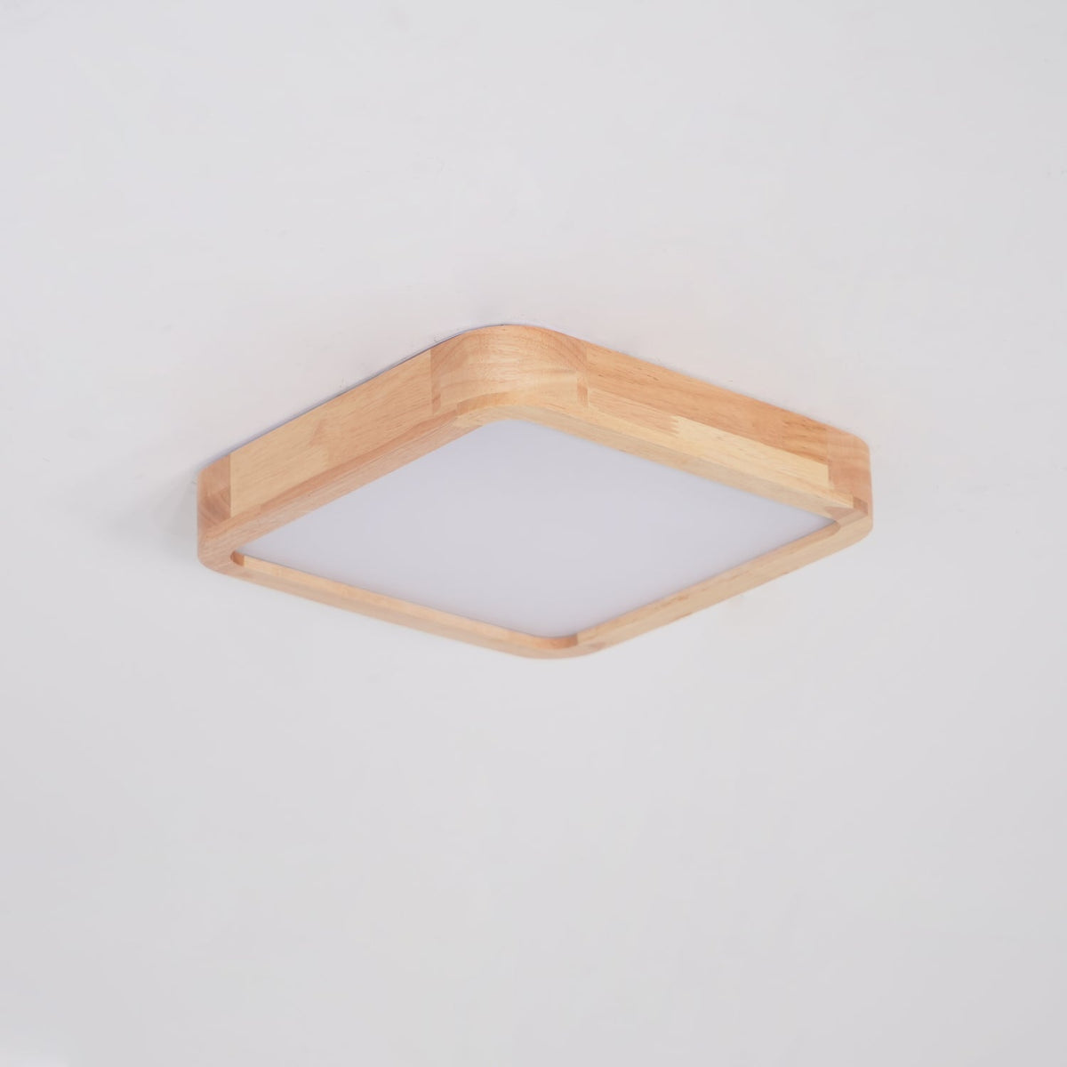Moderner nordischer runder Holz-LED-Deckenleuchte, 1-flammig