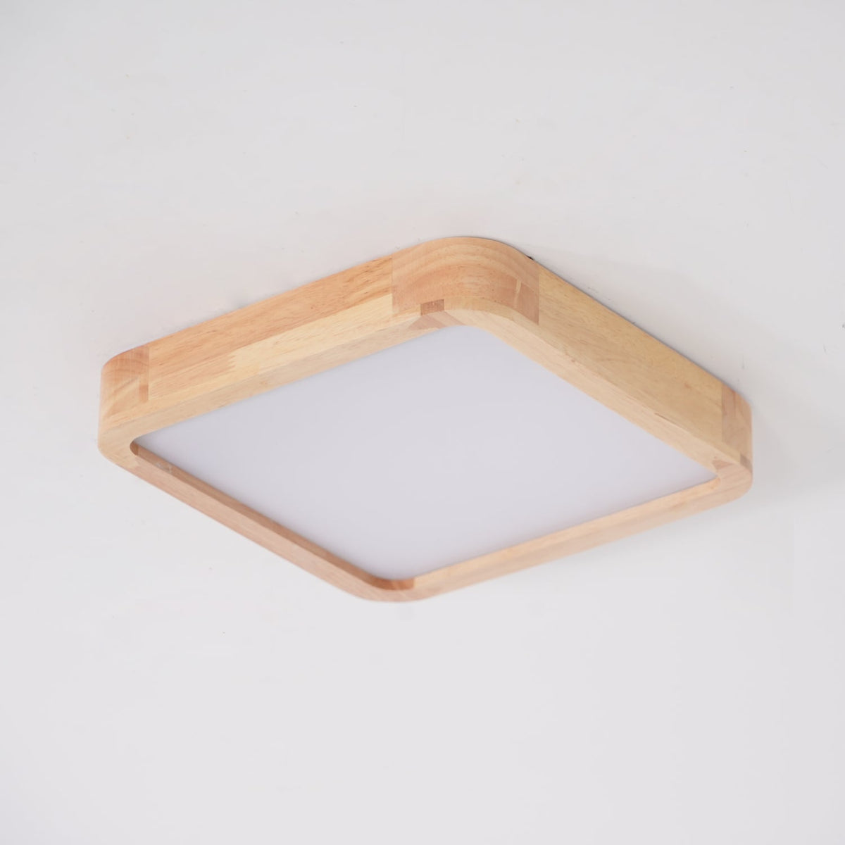 Moderner nordischer runder Holz-LED-Deckenleuchte, 1-flammig