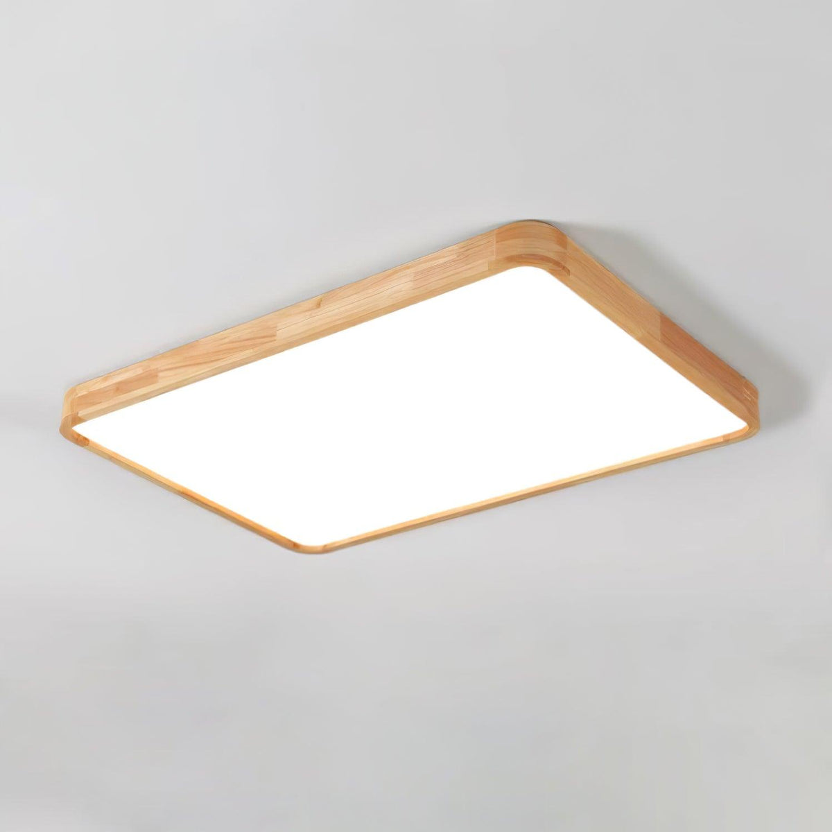 Moderner nordischer runder Holz-LED-Deckenleuchte, 1-flammig