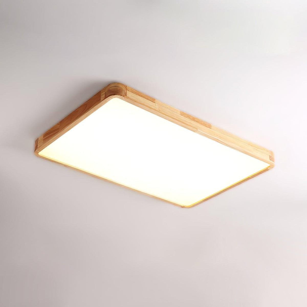 Moderner nordischer runder Holz-LED-Deckenleuchte, 1-flammig