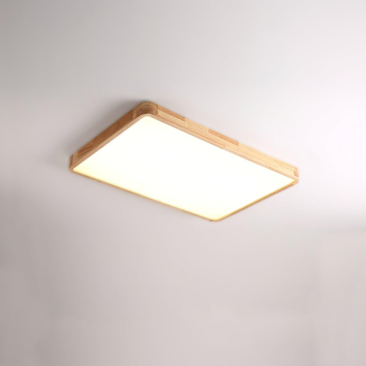 Moderner nordischer runder Holz-LED-Deckenleuchte, 1-flammig