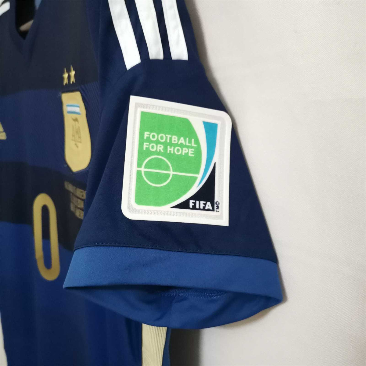 Camiseta de visitante de Messi Argentina Final Copa Mundial 2014